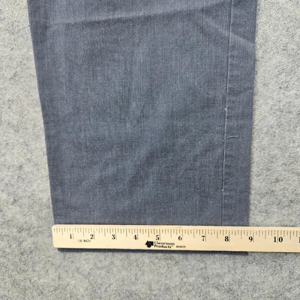 Banana Republic Chino Pants Men's 33x34 Gray-Blue Tailored Fit Non-Iron Cotton